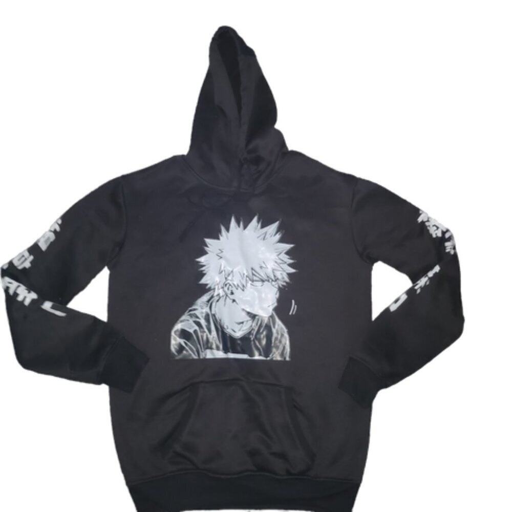 Unisex Anime My Hero Academia Harajuku Bakugou Katsuki Manga Sweatshirts || XS